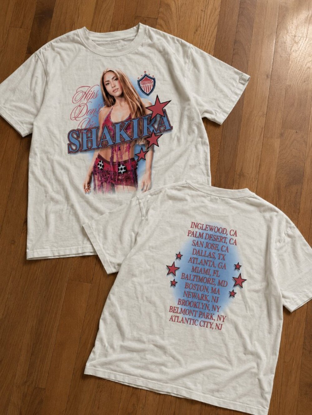 Shakira LMYNL World Tour 2026 Hips Don’t Lie Two Sided Unisex T-Shirt